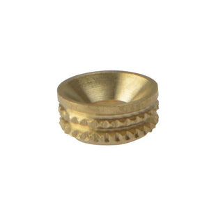 Forgefix Screw Cup Sockets Solid Brass Polished No. 8 Bag 100 ForgeFix - RockBottom Northampton