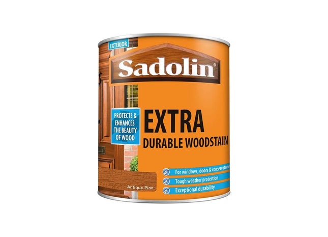 Sadolin Extra Durable Woodstain Antique Pine 1 litre Sadolin - RockBottom Nothampton