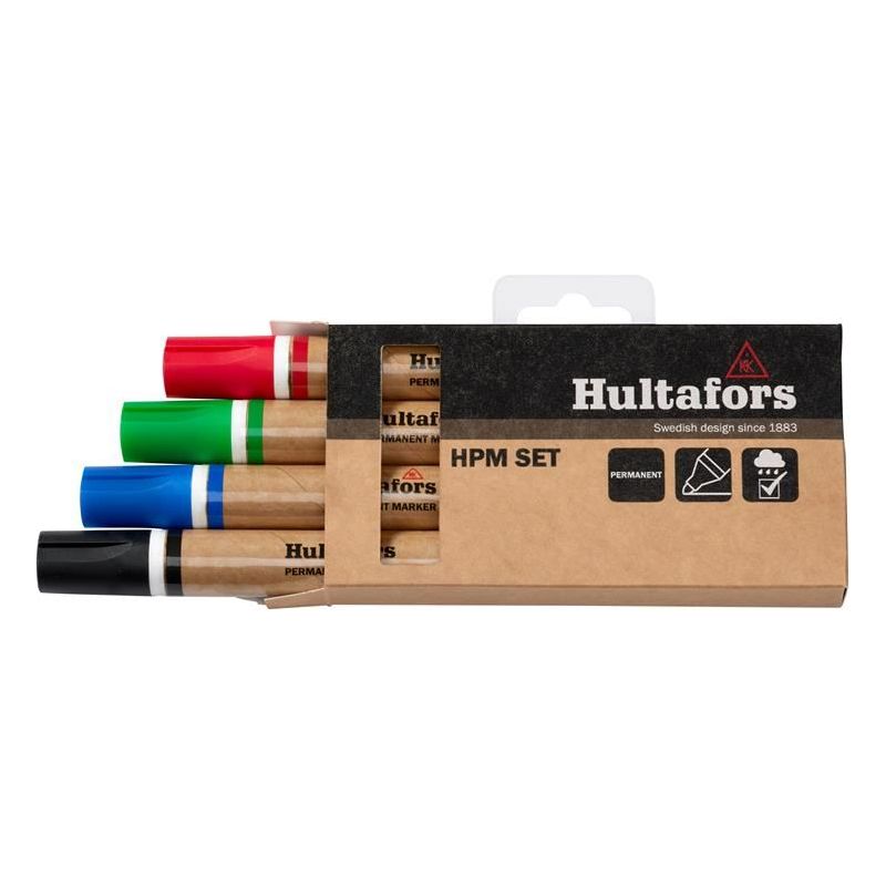 Hultafors HPM Permanent Marker Set, 4 Piece Hultafors - RockBottom Northampton