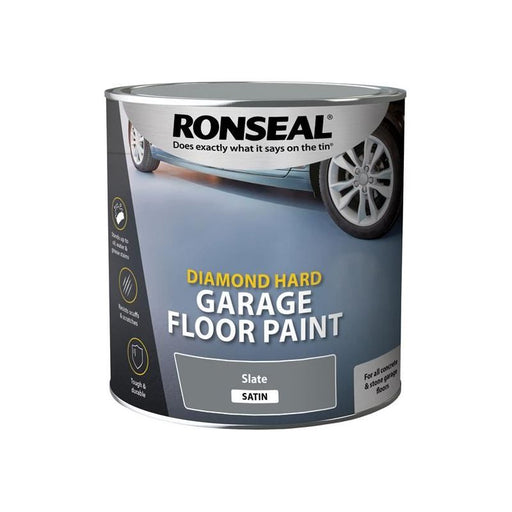 Ronseal Diamond Hard Garage Floor Paint Slate 2.5 litre Ronseal - RockBottom Nothampton