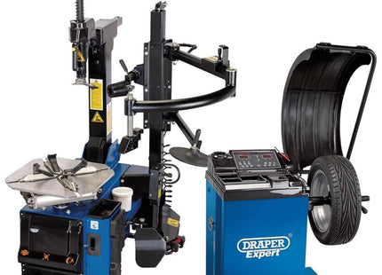 Draper Tyre Changer with Assist Arm and Wheel Balancer Kit 02152 Draper - Town Tools 