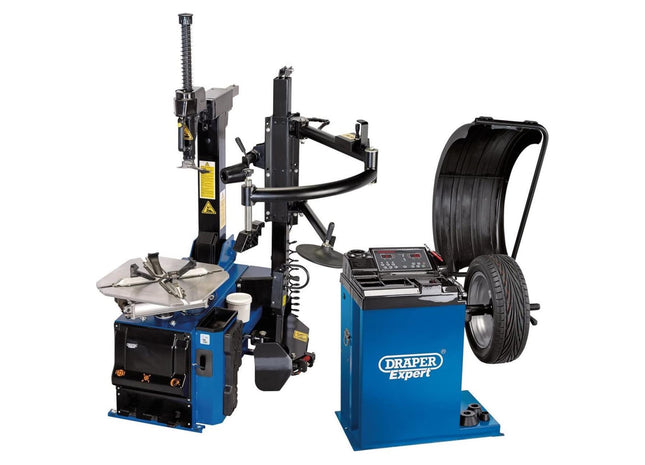 Draper Tyre Changer with Assist Arm and Wheel Balancer Kit 02152 Draper - Town Tools 