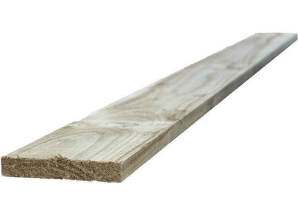 Sawn Brown  Treated Timber 100 x 22mm 2.4m