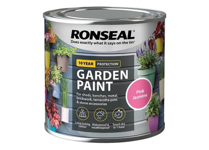 Ronseal Garden Paint Pink Jasmine 250ml Ronseal - RockBottom Nothampton