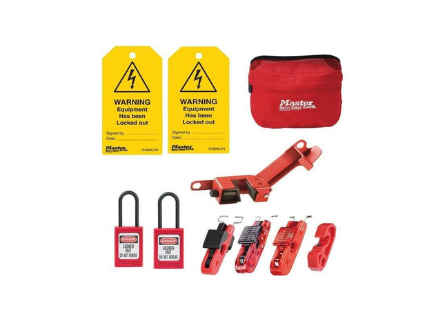 Master Lock Electrical Lockout Kit, 9 Piece Master Lock - RockBottom Northampton