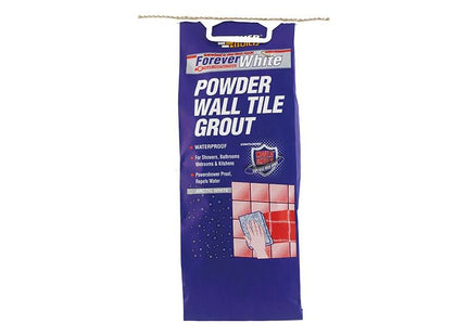 Everbuild Sika Forever White Powder Wall Tile Grout 3kg Everbuild Sika - RockBottom Northamptin