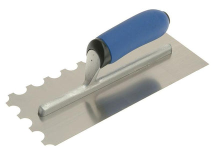 Vitrex Professional Stainless Steel Adhesive Trowel Round Notches 20mm Vitrex - RockBottom Northampton
