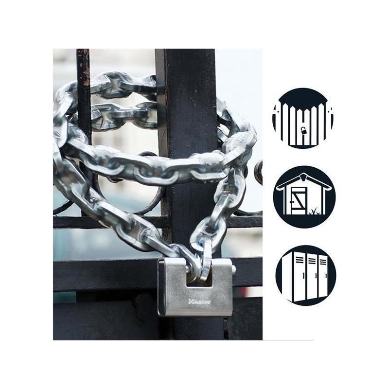 Master Lock Armoured 80mm Zinc Body Shutter Padlock Master Lock - RockBottom Northampton