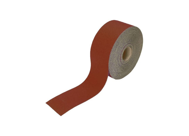 Faithfull Aluminium Oxide Sanding Paper Roll Red Heavy-Duty 115mm x 50m 40G Faithfull - RockBottom Northampton