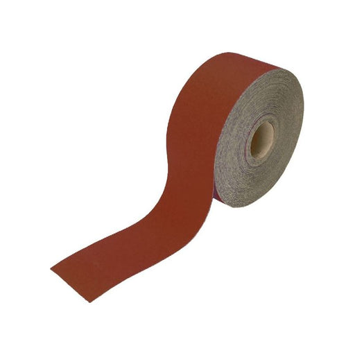 Faithfull Aluminium Oxide Sanding Paper Roll Red Heavy-Duty 115mm x 50m 40G Faithfull - RockBottom Northampton