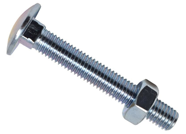 METALMATE Cup Square Hex Bolt & Nut ZP M10 x 70mm Box 25 METALMATE� - RockBottom Northampton