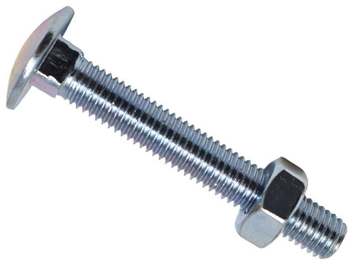 METALMATE Cup Square Hex Bolt & Nut ZP M10 x 70mm Box 25 METALMATE� - RockBottom Northampton