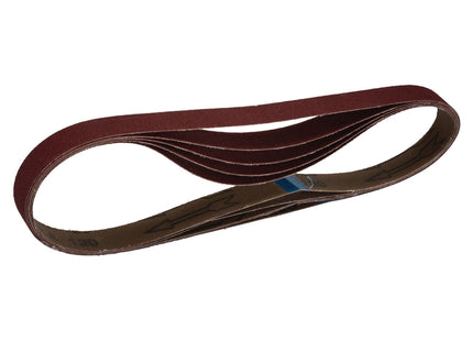Draper Cloth Sanding Belt, 25 x 762mm, 120 Grit (Pack of 5) 08698 Draper - Town Tools 