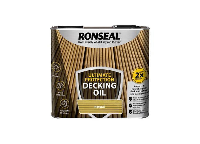 Ronseal Ultimate Protection Decking Oil Natural 2.5 litre Ronseal - RockBottom Nothampton