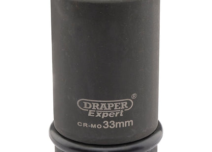 Draper Expert HI-TORQ 6 Point Deep Impact Socket, 1" Sq. Dr., 33mm Draper - Town Tools 