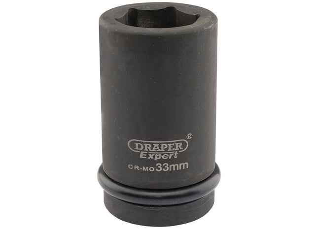 Draper Expert HI-TORQ 6 Point Deep Impact Socket, 1" Sq. Dr., 33mm Draper - Town Tools 
