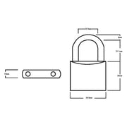 Squire LN4T Lion Brass Padlocks 5-Pin 40mm Twin Pack (2 x LN4KA) Squire - RockBottom Nothampton