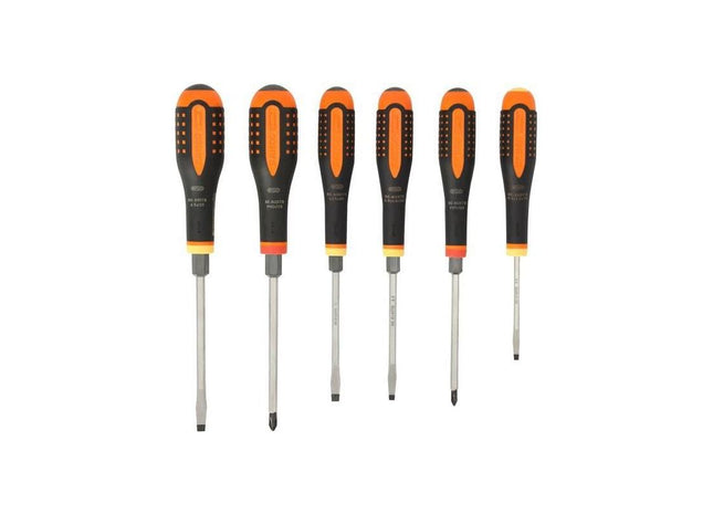 Bahco BE-9881TB ERGO™ Through Blade Screwdriver Set, 6 Piece Bahco - RockBottom Northampton