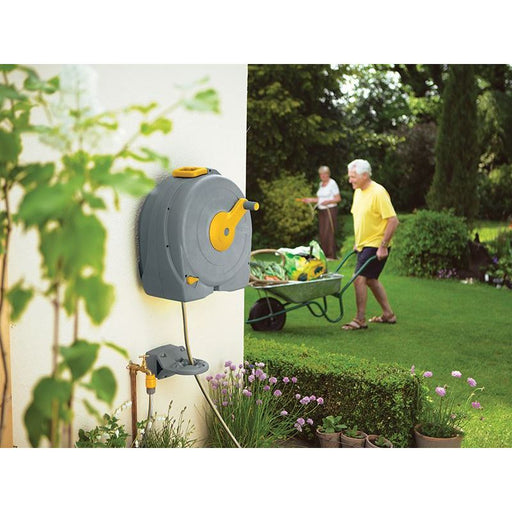 Hozelock 2496 Wall Mounted 40m Fast Reel + 40m of 12.5mm Hose Hozelock - RockBottom Northampton