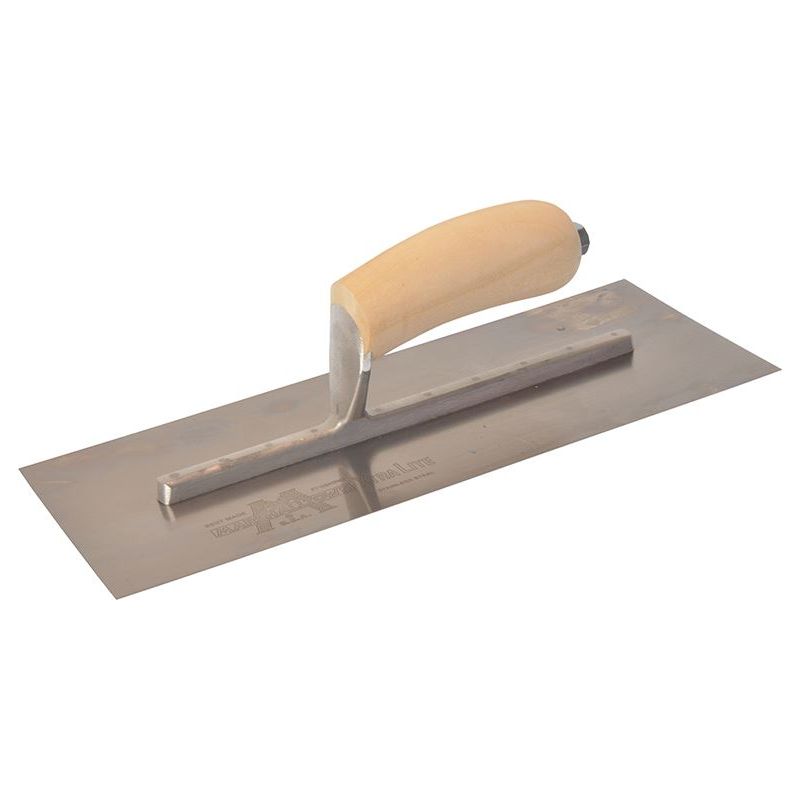 Marshalltown MXS13SS Plasterer's Finishing Trowel Stainless Steel Wooden Handle 13 x 5in Marshalltown - RockBottom Northampton