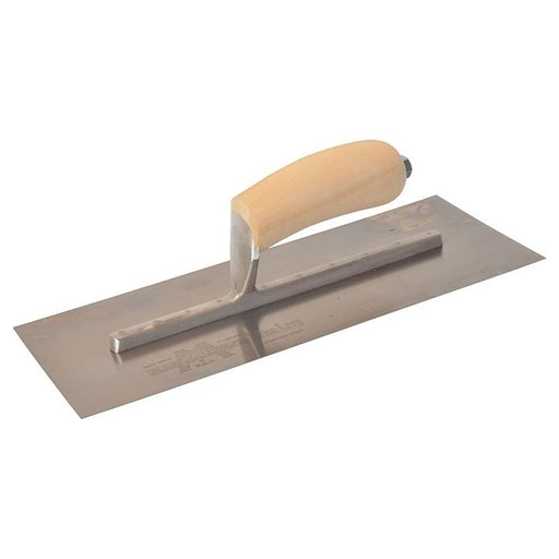 Marshalltown MXS13SS Plasterer's Finishing Trowel Stainless Steel Wooden Handle 13 x 5in Marshalltown - RockBottom Northampton