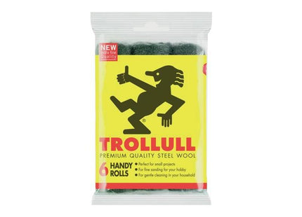 Trollull Handy Rolls Fine Steel Wool (Pack 6) Trollull - RockBottom Northampton