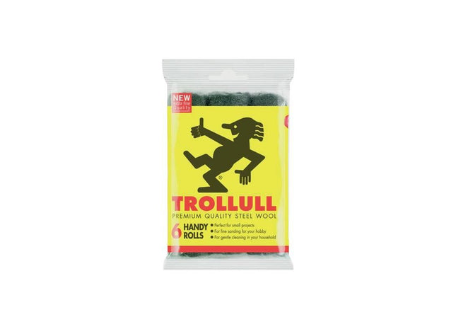 Trollull Handy Rolls Fine Steel Wool (Pack 6) Trollull - RockBottom Northampton