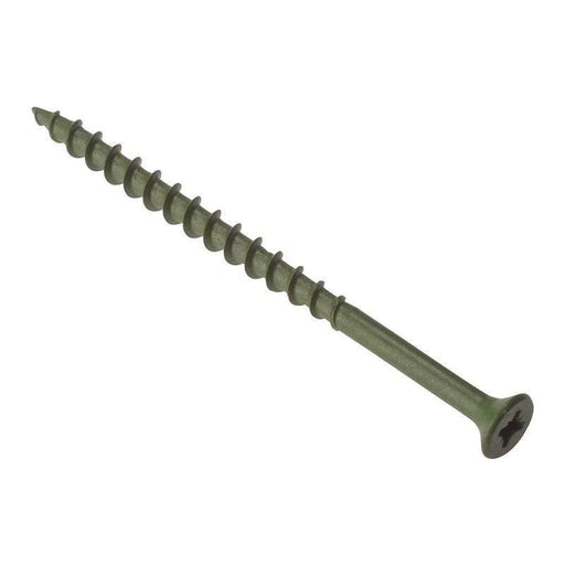 Forgefix Decking Screw Pozi Compatible ST Green Anti-Corrosion 4.5 x 75mm Box 200 ForgeFix - RockBottom Northampton
