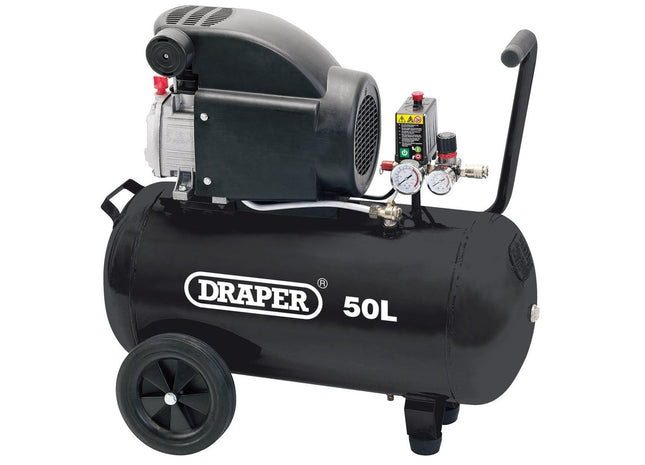 Draper Direct Drive Oiled Air Compressor, 50L, 1.5kW 24981 Draper - Town Tools 