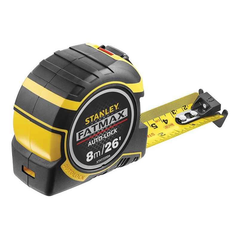 Stanley® Hand Tools FatMax® Autolock Pocket Tape 8m/26ft (Width 32mm) STANLEY® Hand Tools - RockBottom Nothampton