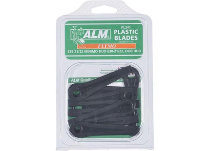 Alm Manufacturing FL241 Plastic Blades Small Hole to Suit Flymo ALM Manufacturing - RockBottom Northampton 
