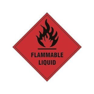 Scan Flammable Liquid - Self Adhesive Vinyl Sign 100 x 100mm Scan - RockBottom Nothampton