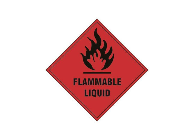 Scan Flammable Liquid - Self Adhesive Vinyl Sign 100 x 100mm Scan - RockBottom Nothampton