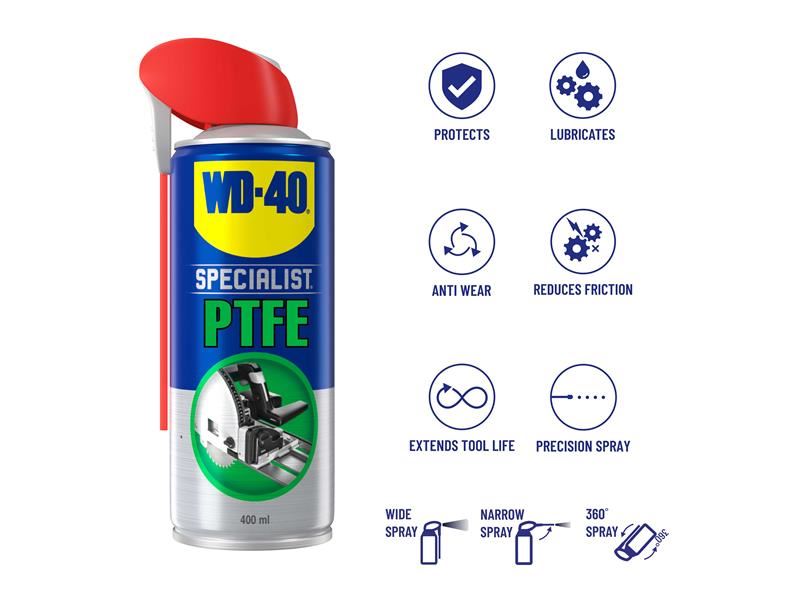 WD-40 Specialist PTFE Lubricant 400ml WD-40� - RockBottom Northampton