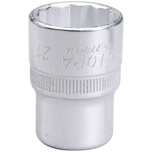 Draper Elora Bi-Hexagon Socket, 1/2" Sq. Dr., 21mm 24666 Draper - Town Tools 
