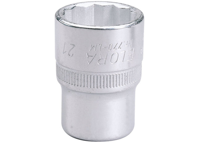Draper Elora Bi-Hexagon Socket, 1/2" Sq. Dr., 21mm 24666 Draper - Town Tools 