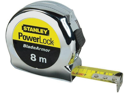 Stanley® Hand Tools PowerLock® BladeArmor® Pocket Tape 8m (Width 25mm) (Metric only) STANLEY® Hand Tools - RockBottom Nothampton