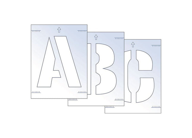 Scan Letter Stencil Kit 300mm Scan - RockBottom Nothampton