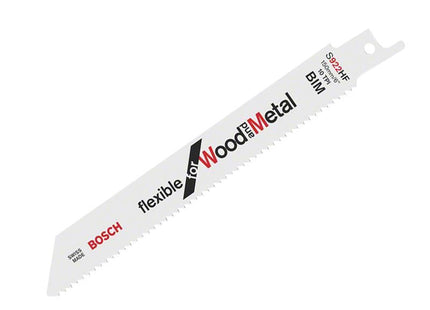 Bosch Powertool Accessories S 922 HF Flexible for Wood & Metal Blade 150mm 10 TPI Pack of 5 Bosch Powertool Accessories - RockBottom Northampton