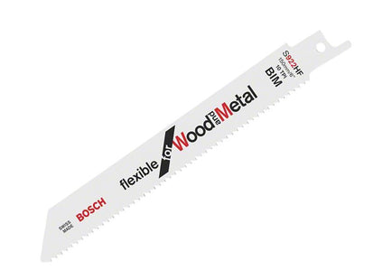 Bosch Powertool Accessories S 922 HF Flexible for Wood & Metal Blade 150mm 10 TPI Pack of 5 Bosch Powertool Accessories - RockBottom Northampton