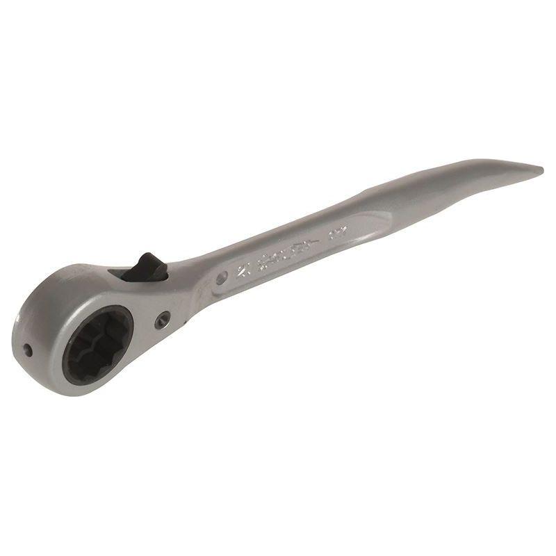Priory 604Al Reversible Ratchet Scaffold Podger 19 x 21mm Priory - RockBottom Nothampton