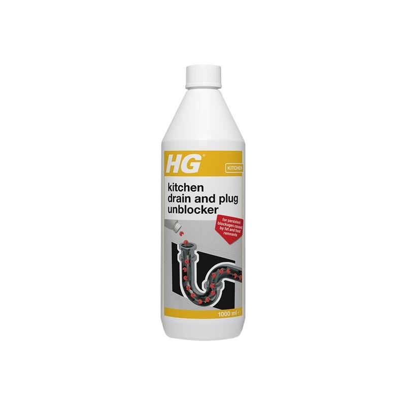 Hg Kitchen Drain and Plug Unblocker 1 litre HG - RockBottom Northampton