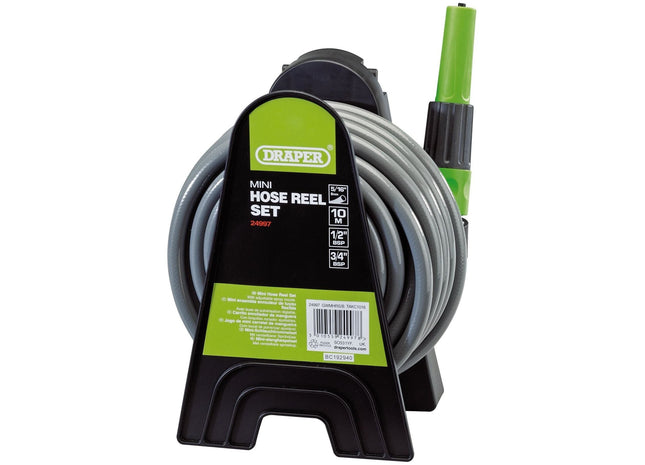 Draper Mini Hose Reel Set, 8mm Bore, 10m 24997 Draper - Town Tools 
