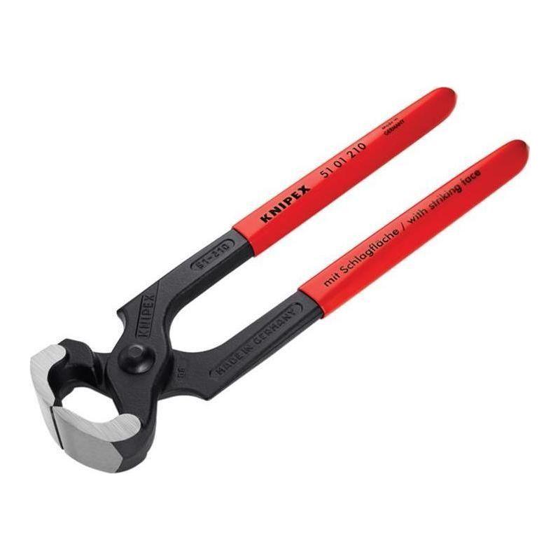 Knipex Hammerhead Style Carpenter's Pincers PVC Grip 210mm (8.1/4in) Knipex - RockBottom Northampton