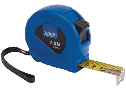 Draper Measuring Tape, 7.5m/25ft x 25mm, Blue 75882 Draper - Town Tools 