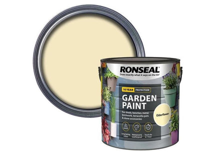 Ronseal Garden Paint Elderflower 2.5 litre Ronseal - RockBottom Nothampton