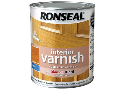 Ronseal Interior Varnish Quick Dry Satin Antique Pine 250ml Ronseal - RockBottom Nothampton