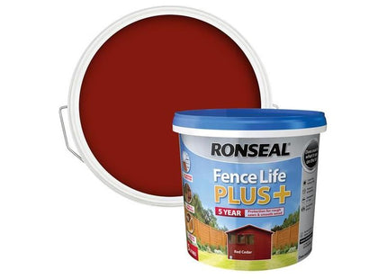 Ronseal Fence Life Plus+ Red Cedar 5 litre Ronseal - RockBottom Nothampton