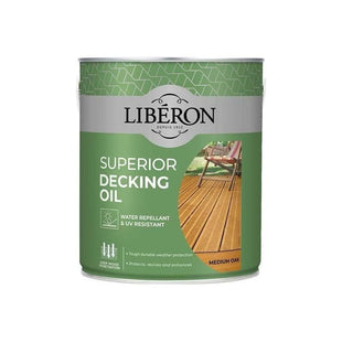 Liberon Superior Decking Oil Medium Oak 2.5 litre Liberon - RockBottom Northampton