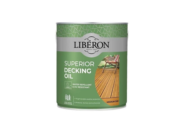 Liberon Superior Decking Oil Medium Oak 2.5 litre Liberon - RockBottom Northampton